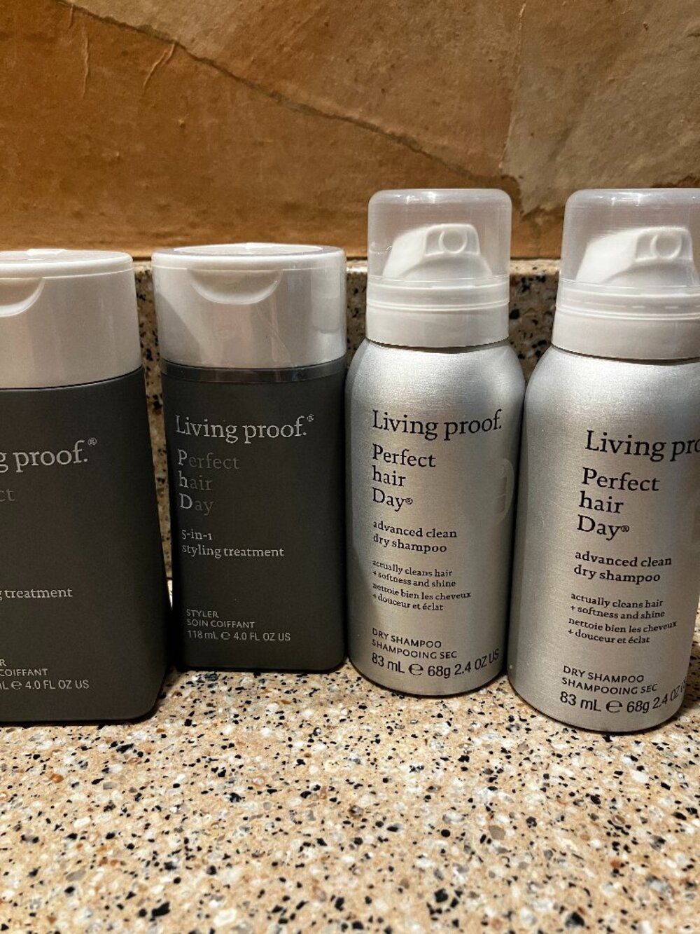 Living Proof Set of 2 Perfect Hair Day Styling Treatments & 2  Adv. Dry Shampoo!